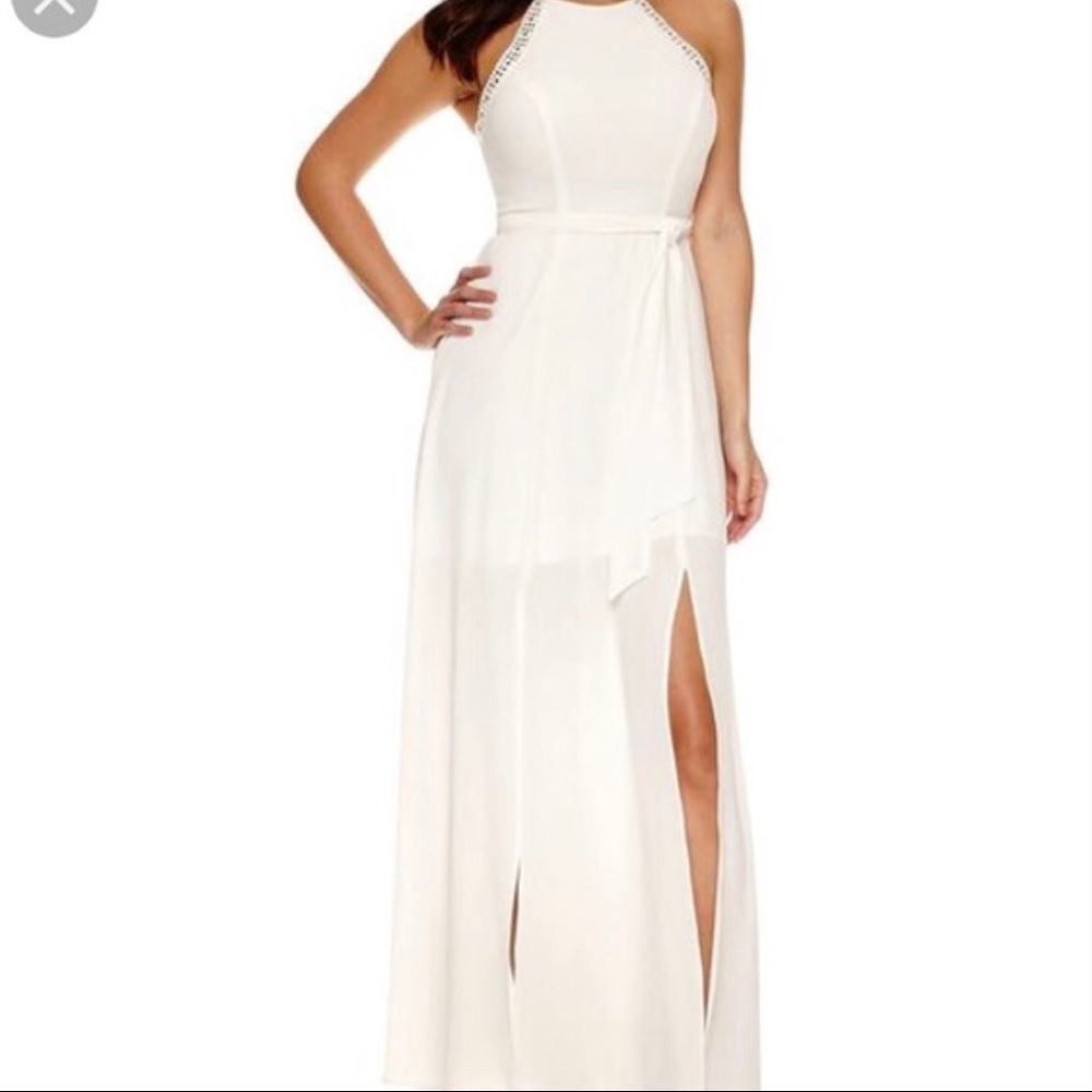 Bisou Bisou maxi dress white